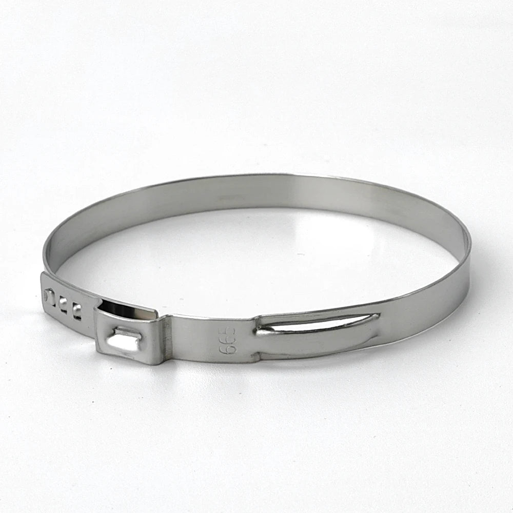 Stainless Steel Single Ear Stepless Hose Clamp Bandwidth 7mm Ear Type Clamps