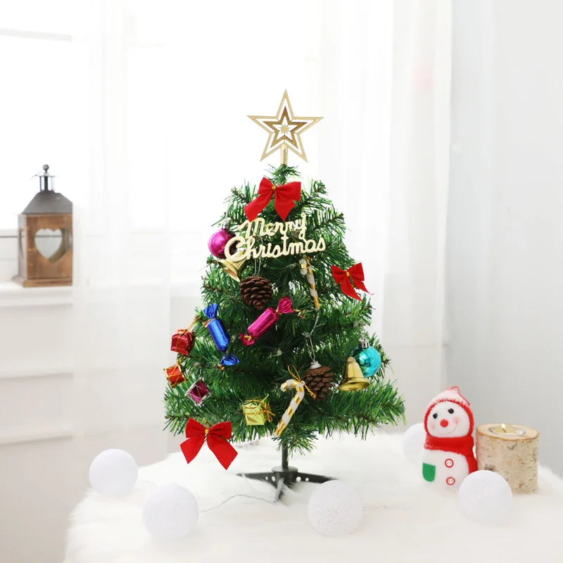 2024 Hot Sale Fancy Artificial Green Hanged Christmas Tree with LED Decorative PVC MINI Environmental Christmas Tree