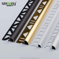 Drop Shipping Factory Whosale Price Aluminium Corner Angle Ceramic Edge Gold Aluminium L Shape Tile Trim Ceramics