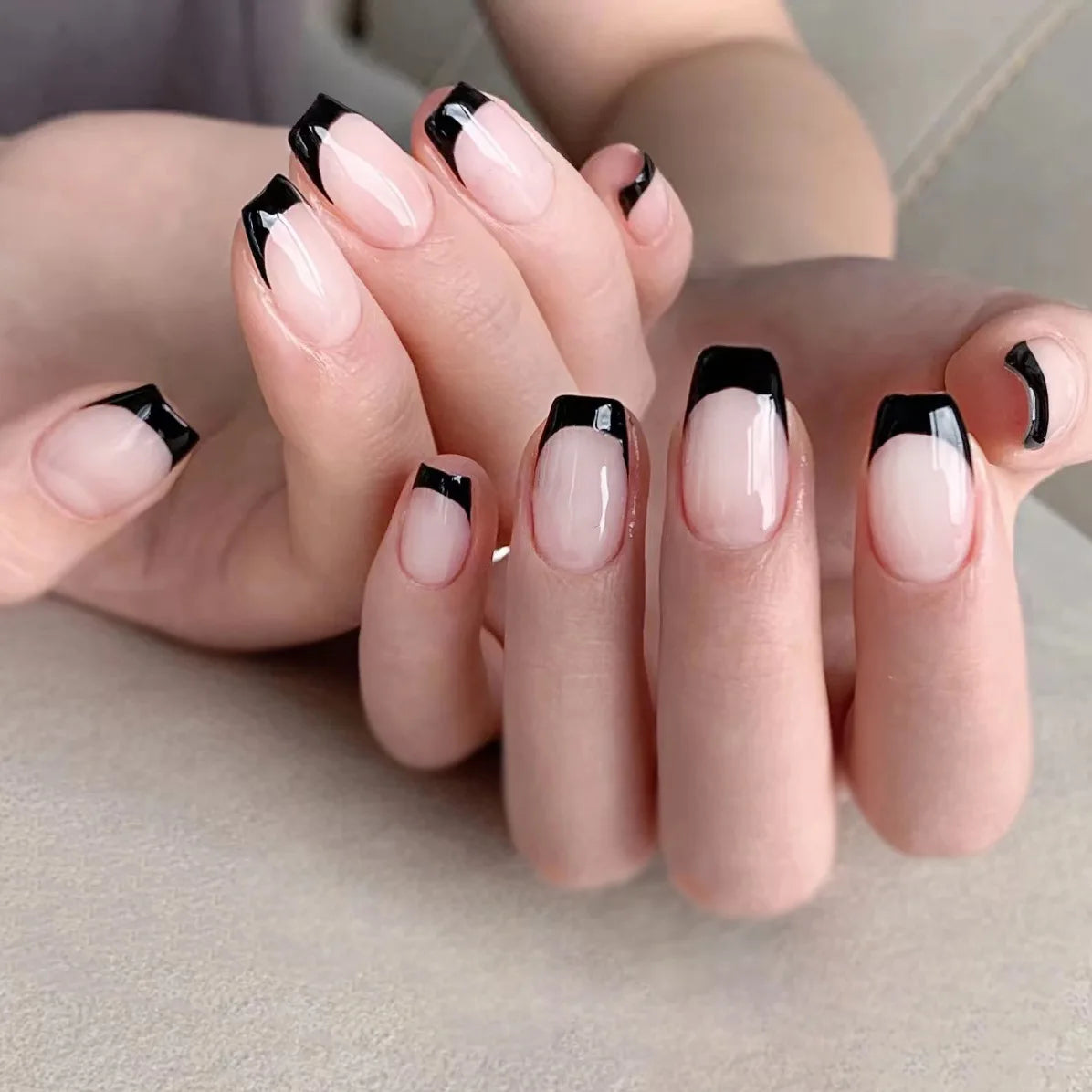Wholesale French Ballerina Coffin Fake Nail Artificial Fingernails Acrylic False Nails Press on Nails