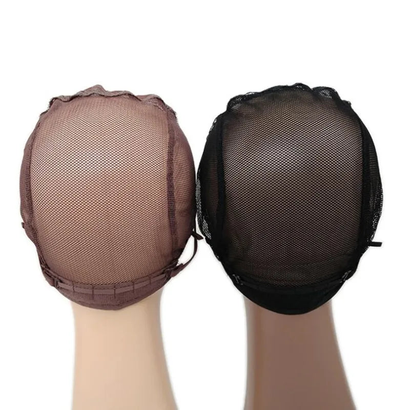 Wholesale Black Wig Cap for Making Wigs with Adjustable Strap on the Back Weaving Cap Glueless Wig Caps Hair Net Black