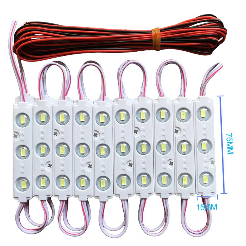 High Power 12V 3 Leds Outdoor 2835 Sign Module Smd 2835 Light Rgb Led Module for Signs
