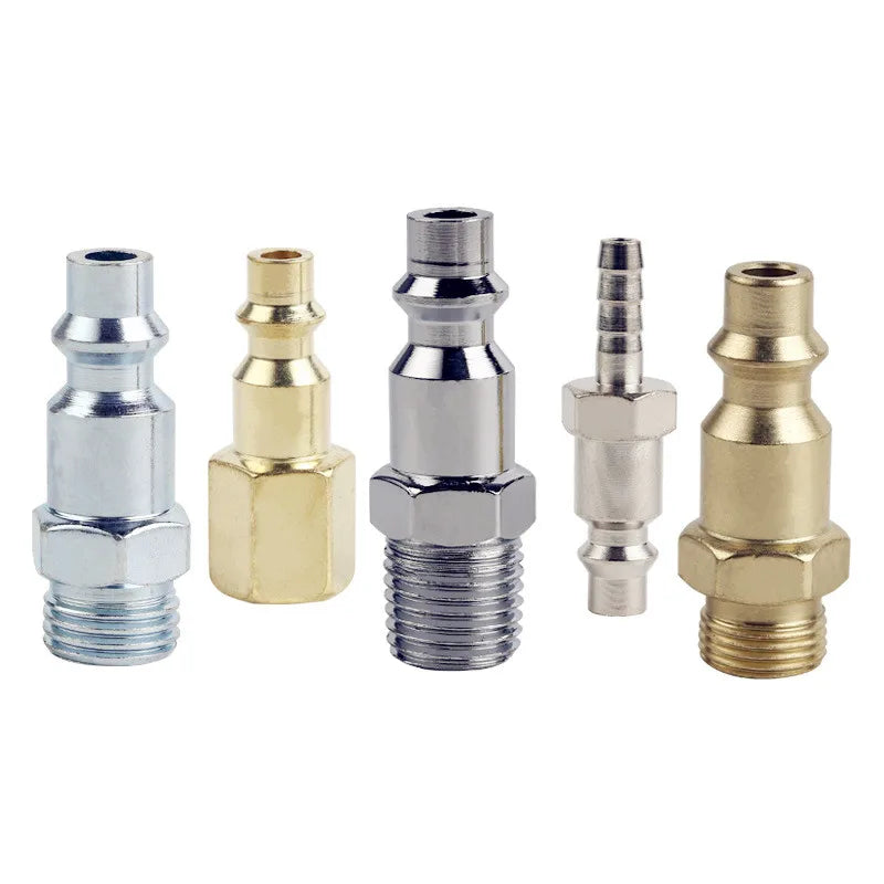 Air Line Connectors Euro Airline Hose Compressor Fittings 1/4" BSP Air Coupler and Plug Kit Couplings Connector Male Female