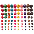 Wholesale Colorful Round Wooden Wood Beads Natural Wood for Jewelry Making Diy Craft Natural Color