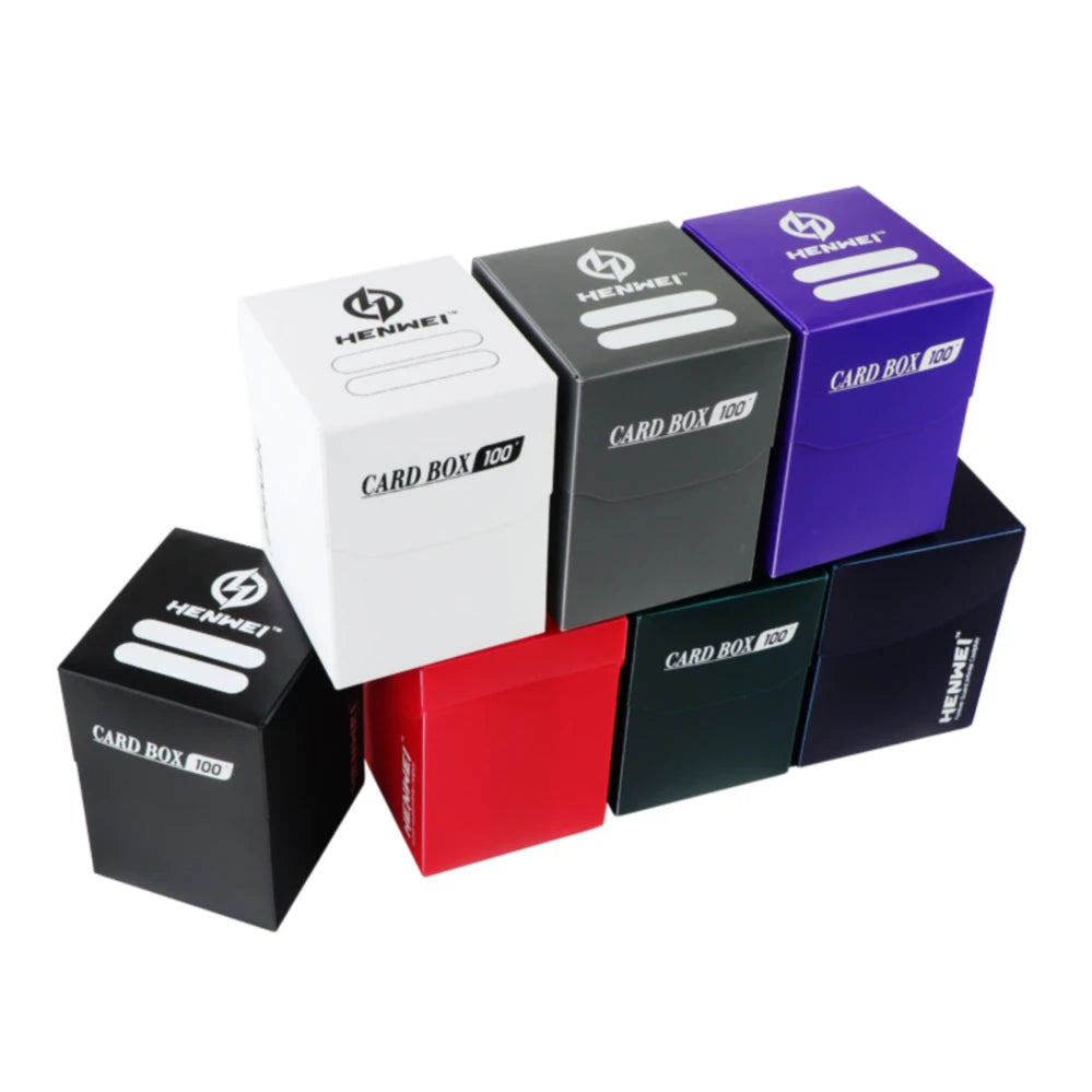 Henwei Square Plastic Storage Deck Box for  OEM for Organizing and Preserving Board Games