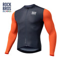 ROCKBROS Road for Sky Series Cycling Jersey T-shirts Customizable Quick Dry Long Sleeve Men's Breathable Bike Jersey