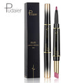 Pudaier 16 Colors Double Lipstick Lip Pencil Matte Moisturizing Easy to Colors Waterproof Long Lasting Natural Lipstick