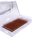 Caramel Custom 0.07 CC C/D/DD Curl Silk PBT 3D Fans Eyelash Extensions Three Leaf Clover Lash Packaging Lashes