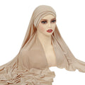 CCY Wholesale 2024 Ladies Muslim Instant Hijab Scarf Forehead Cross Islamic Turban Head Wrap for Women
