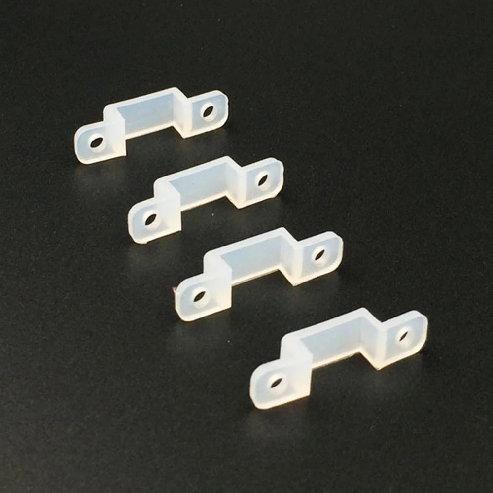 8mm 10mm 12mm 14mm Silicon Clip for Fixing WS2812B WS2811 3528 5050 IP67 Waterproof Tube LED Strip Light LED Connector