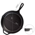 Kitchen Modern Design Commercial Metal Frying Pan Japan Deep Fry Pan High End Pre-seasoned Cast Iron Frying Pan Skillet