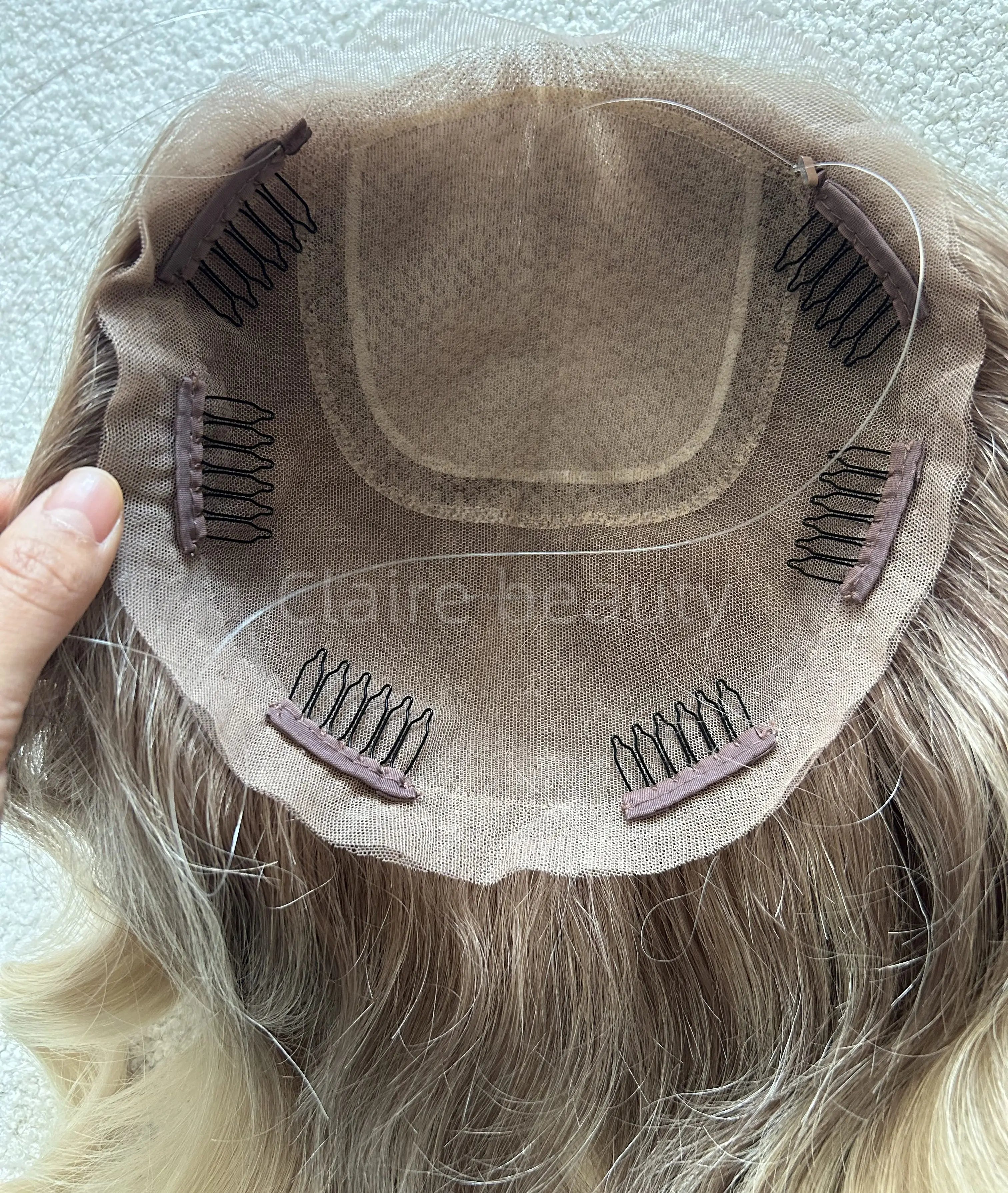 European Human Hair Lace Topper Natural Hairline Silk Base Toppers Cuticle Aligned Swiss Lace Topper