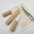 4g Classical Empty Natural Bamboo Plastic Lipstick Tubes Cosmetic Packaging Lip Balm Tube