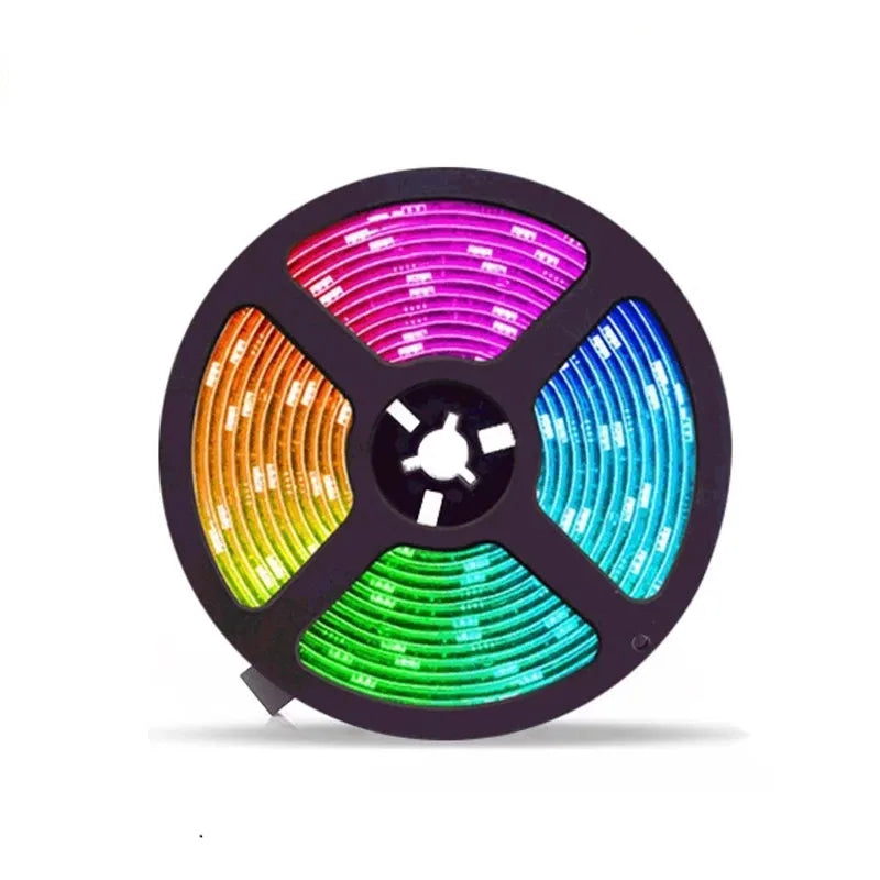 Multi Color RGB LED Strip SMD5050 IP20 Flexible 300LEDs/m DC12V Landscape Lighting with App Control CRI75 Copper Light Strings