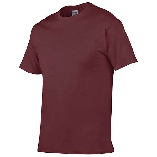 2024 Hot Sale Fitness Breathable Plain Custom Print Solid Color O Neck Plain Tshirt