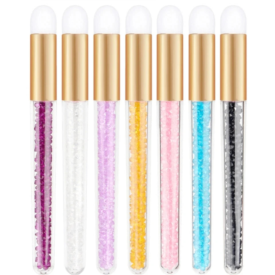 Professional Crystal Eyelash Cleaning Brush Lash Shampoo Brush Eyebrow Nose Blackhead Cleaning Brushes Beauty Makeup Tools