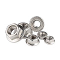 DIN 6923 304 Stainless Steel A2-70 Hexagonal Flange Nuts with Teeth