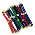 BCL1188 Gold Life Tree Adjustable Bolo Bracelet Cords Half-Finished Braided String with Slider Stopper Beads for Jewelry Making