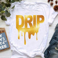 Wholesale Custom Casual Top Queens Are Born in January December Crown Print Graphic Tshirt Women Oversized Birthday Gift T Shirt
