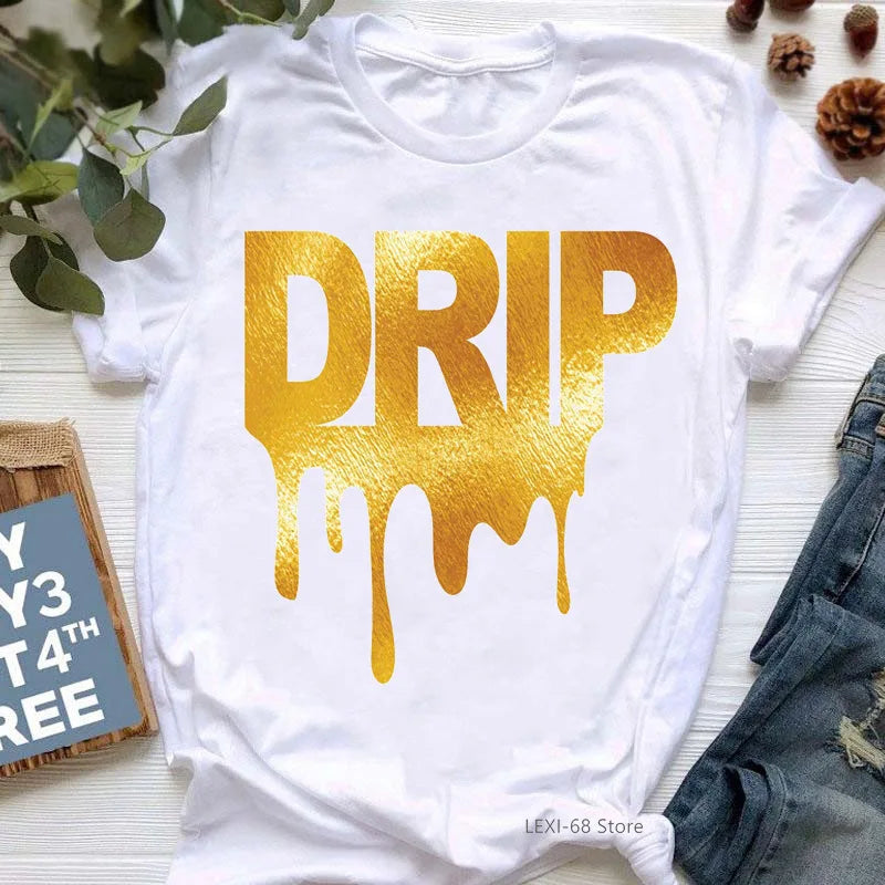 Wholesale Custom Casual Top Queens Are Born in January December Crown Print Graphic Tshirt Women Oversized Birthday Gift T Shirt