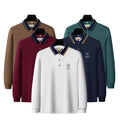 Men's High-End Slim  Shirt Business Casual Half-Sleeve With Fashionable Embroidered Logo Breathable Knitted Cotton Top Golf