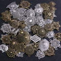 100g/bag Alloy Retro Pendants Connectors Linker for DIY Charm Jewelry Accessories