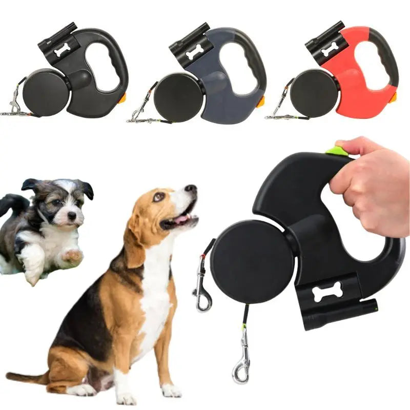 Custom Retractable Nylon Dog Leash with Luxury Features for Maximum Flexibility and Comfort Includes Plastic Lights