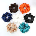 Wholesale New Arrival Fashion Girls Hair Accessories Oversize Imitated Silk Hair Scrunchies Big Satin Large Hair Tie for Women