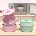 Wellfine Microwave Vegetable Steamer Microwavable Steamer Basket Veggie Broccoli Fish Steam Container