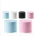Free Sample Round Blue pink Matte Black White Empty Eye Face Cream Double Wall Screw Lid 15g 30g Empty Plastic Jar for Cosmetics