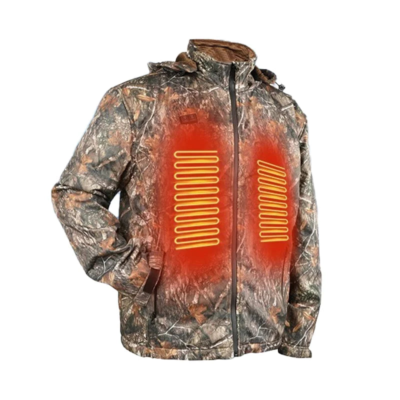 Camouflage Heating Insulation Clothing Smart Constant Temperature Electric Cotton Jacket Men's Outdoor Sports Heating Jacket