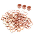 10Pcs/Pack Solid Copper Washer Flat Ring Gasket Sump Plug Oil Seal Fittings 10*14*1MM Washers Fastener Hardware Accessories