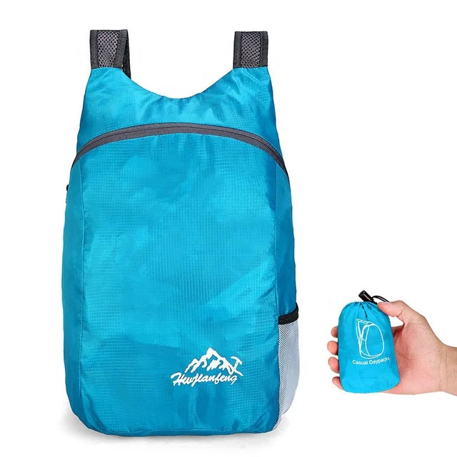 OEM Acceptable Foldable Backpack for Women Men Outdoor Hiking Travel Backpack Lightweight Folding Schoolbag