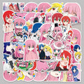 50PCS New anime Bocchi the rock decals for skateboard car laptop phone case decoration