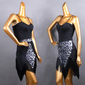 Latin Dance Samba Skirt New Women Adult Irregular Fringe Half Rumba Cha-cha