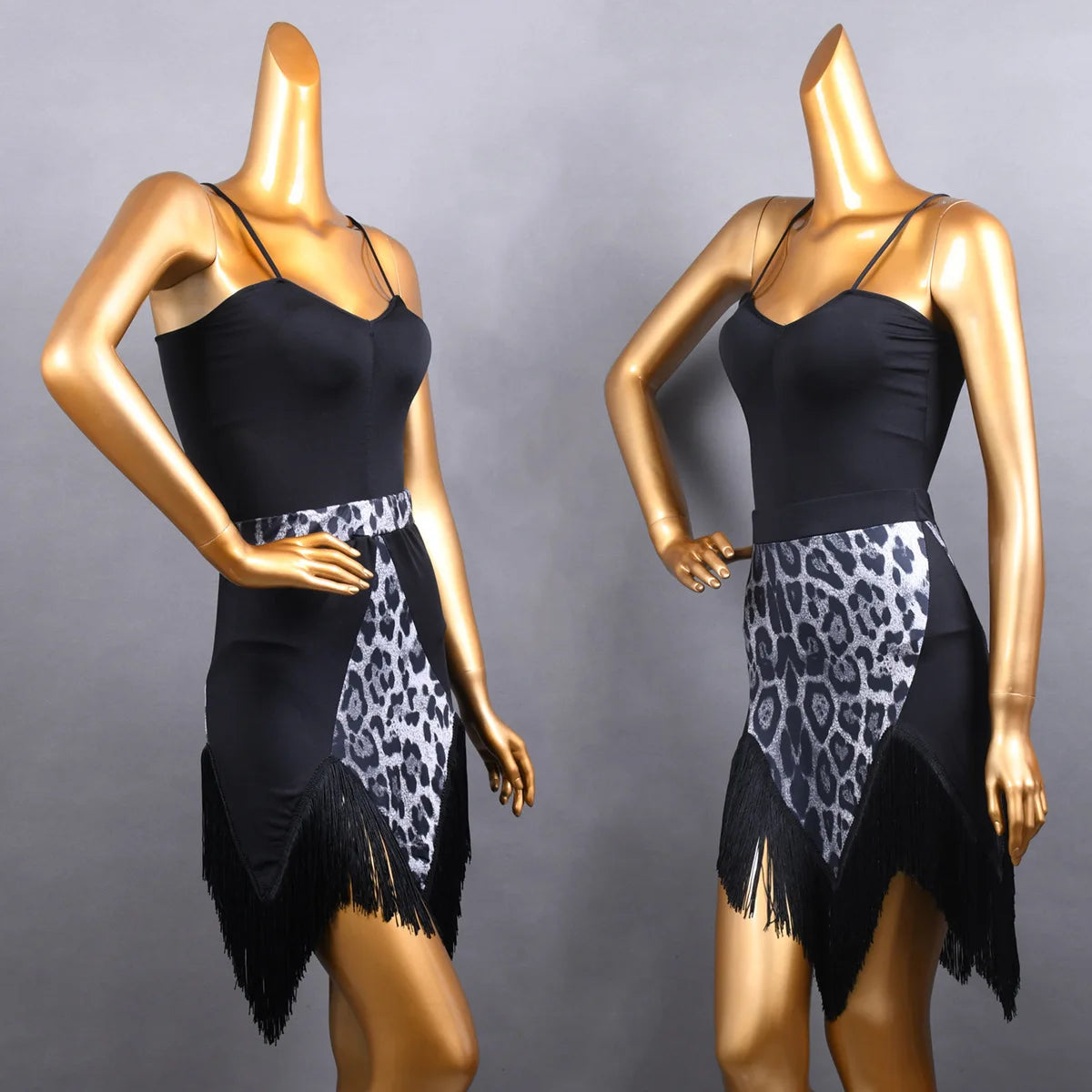 Latin Dance Samba Skirt New Women Adult Irregular Fringe Half Rumba Cha-cha