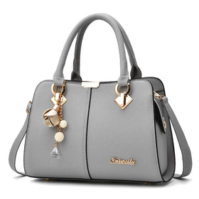 Lichee Leather Women Luxury Solid Color Leather Flower Decoration Women's Designers Purses Handbags