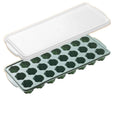 24 Holes Easy-Release Heart Ice Cube Molds with Removable Lid Silicone Cat Paw Ice Tray for Water Bottle Whiskey Juice Coffee