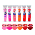 Romantic Bear 1PCS Amazing 6 Colors Waterproof Liquid Makeup Lip Stick Long Lasting Lipstick Tint Tear Pull Lip Gloss