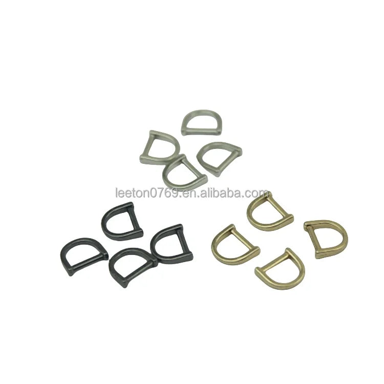 Stock Supply 7mm Mini D Buckle for Leather Bags