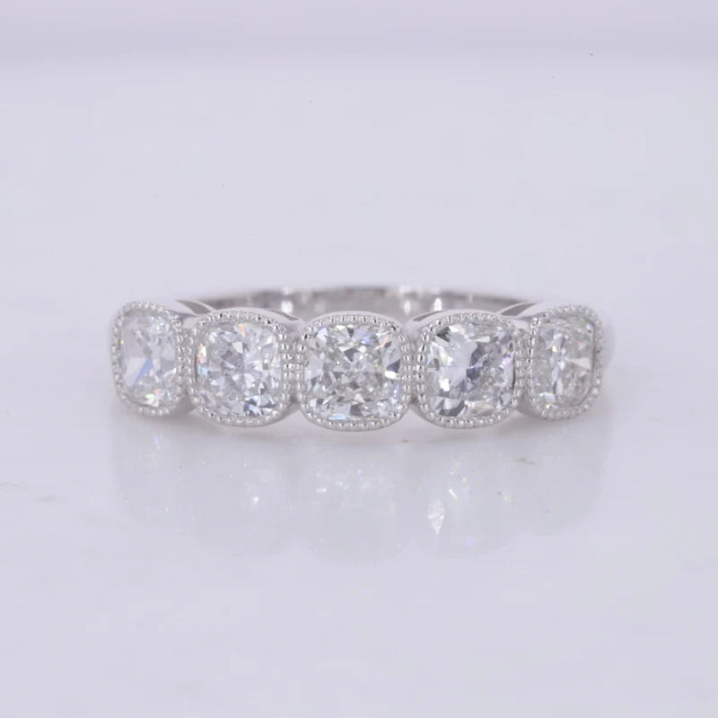 Custom Ring 3*3mm 4*4mm Cushion Lab Diamond Wedding10K 14K 18K Gold Fine Jewelry Starsgem DEF VVS CVD Hpht IGI Lab Diamond Ring