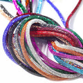 Fashion 6mm Shiny Pink Crystal Rhinestone Shoe Laces Glass Material Hot Fix Technique Loose Rhinestones Type Pointback 8 Facets