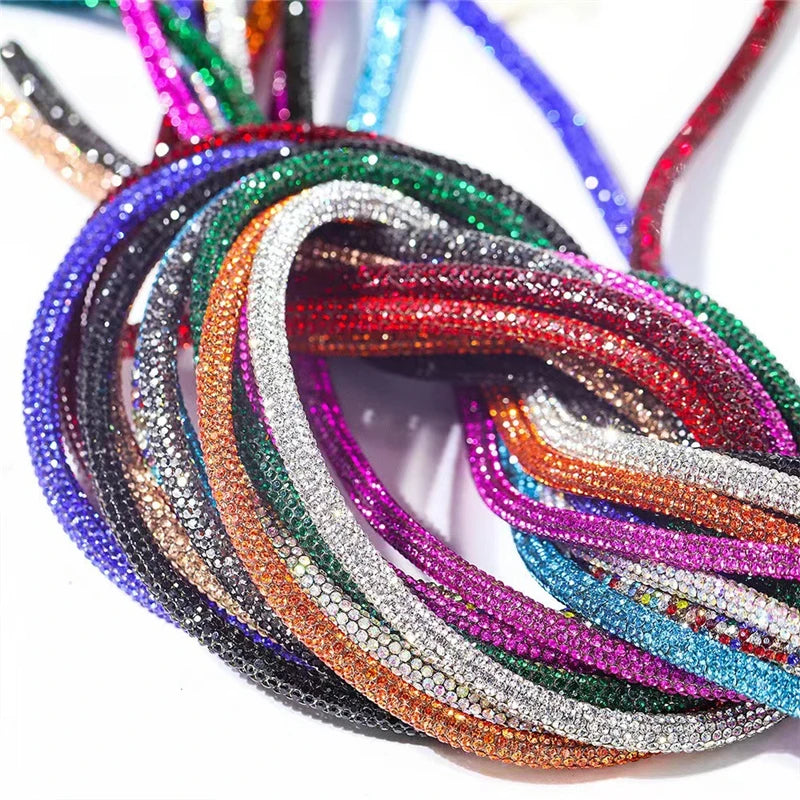 Fashion 6mm Shiny Pink Crystal Rhinestone Shoe Laces Glass Material Hot Fix Technique Loose Rhinestones Type Pointback 8 Facets
