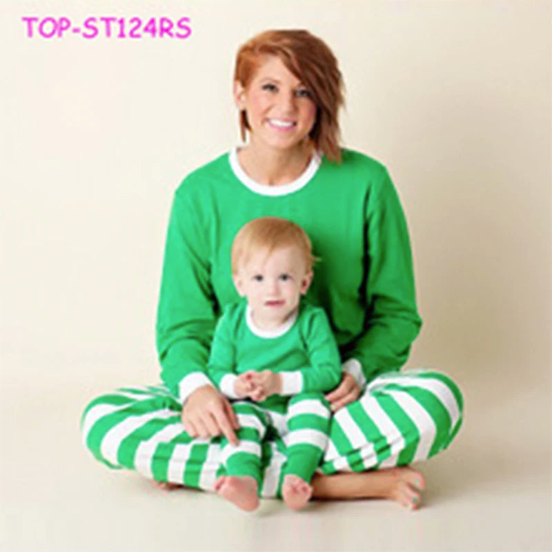 Family Santa Christmas Pajamas for Adults-Plus Size Plaid Breathable Thermal Jersey Fabric Unisex Elegant Sporty Pajamas