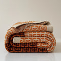 New Design Maillard 100% Polyester Knitted Throw Blanket-OEKO-TEX Certified Four Seasons Use Soft & Eco-Friendly Home Decor Gift
