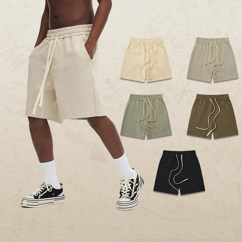 Summer Men's Gym Basketball Training Shorts Customized Outdoor Mesh Drawstring Design Casual Men's Shorts