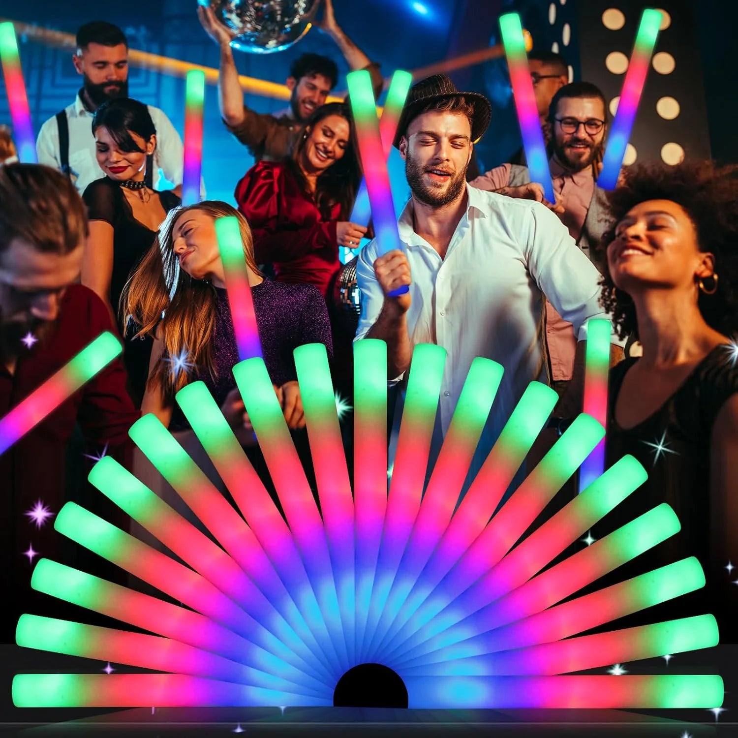 Promotional Custom Light up Foam - Colored Durable Led Glow Foam Stick for Party Concert