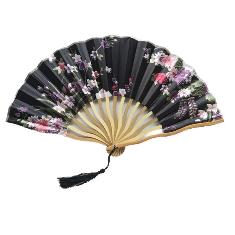 New Arrival Chinese Style Promotional Gift Fruits Custom Printed Folding Hand Held Fan with Bamboo in Summer