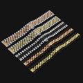 LAIHE Custom Logo Luxury Men's 22mm Watchband New Stainless Steel Universal Replacement Gelang Jam Bands