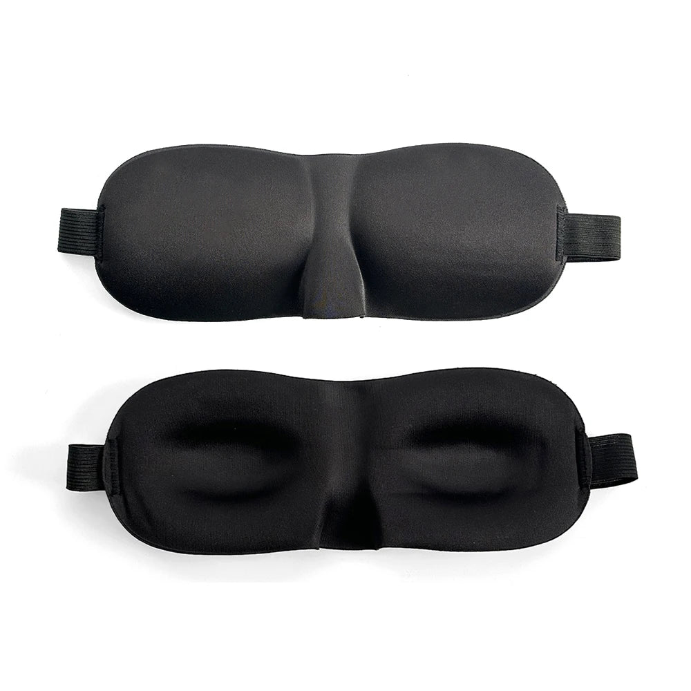 3D Contoured 100% Blackout Eye Mask for Sleeping With Adjustable Strap